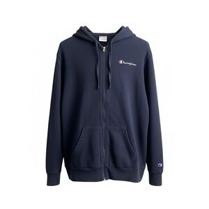 Champion Men's Navy Zip-Up Hoodie